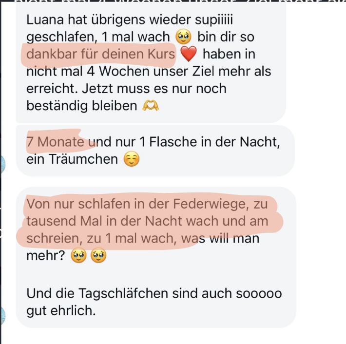 Nachricht einer Mama: ihr Ziel in nicht mal 4 Wochen mehr als erreicht